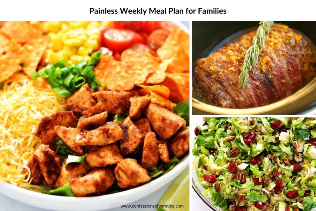 Painless Weekly Meal Plan for Families