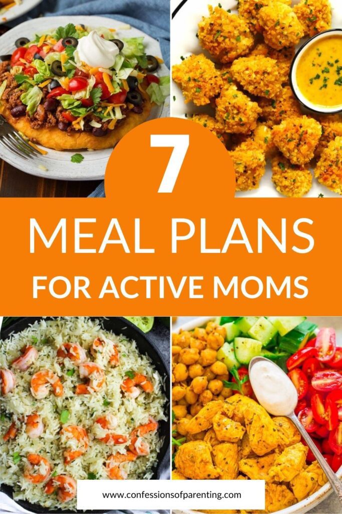 pin image: Weekly Meal Plan for Active Moms Recipes Week #11