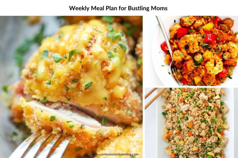 Weekly Meal Plan for Bustling Moms Recipes Week #13