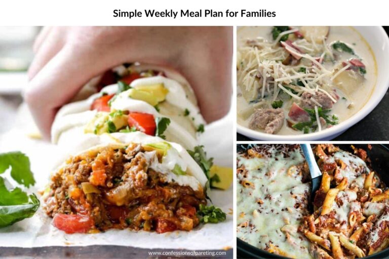 Simple Weekly Meal Plan for Families #6