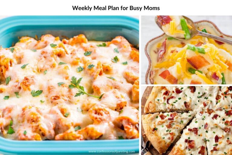 Weekly Meal Plan for Busy Moms