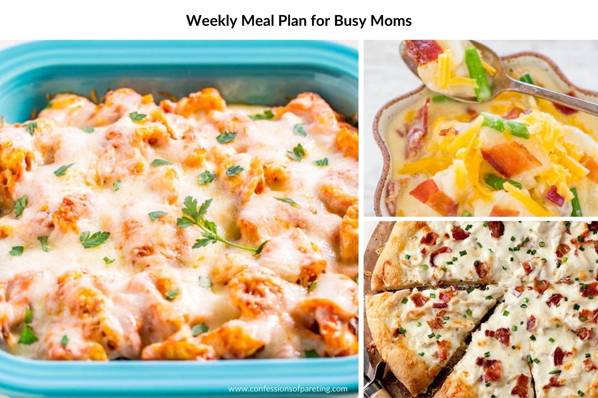 Weekly Meal Plan For Busy Moms Make Meal Time Effortless 
