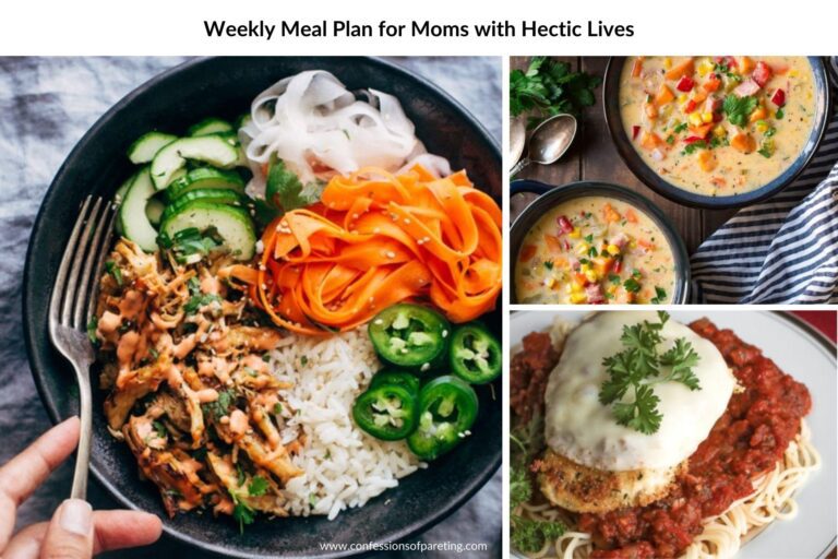 Weekly Meal Plan for Moms with Hectic Lives (Easy & Yummy!)