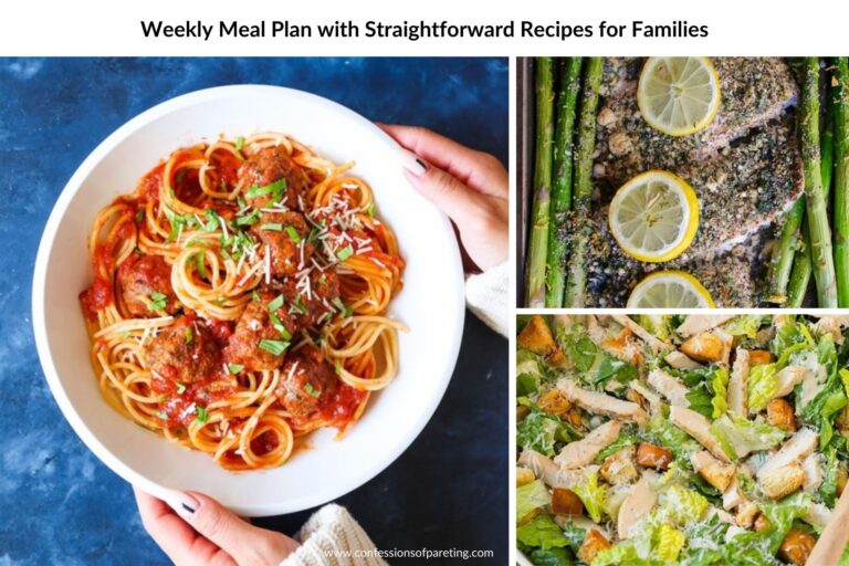 Weekly Meal Plan with Straightforward Recipes for Families