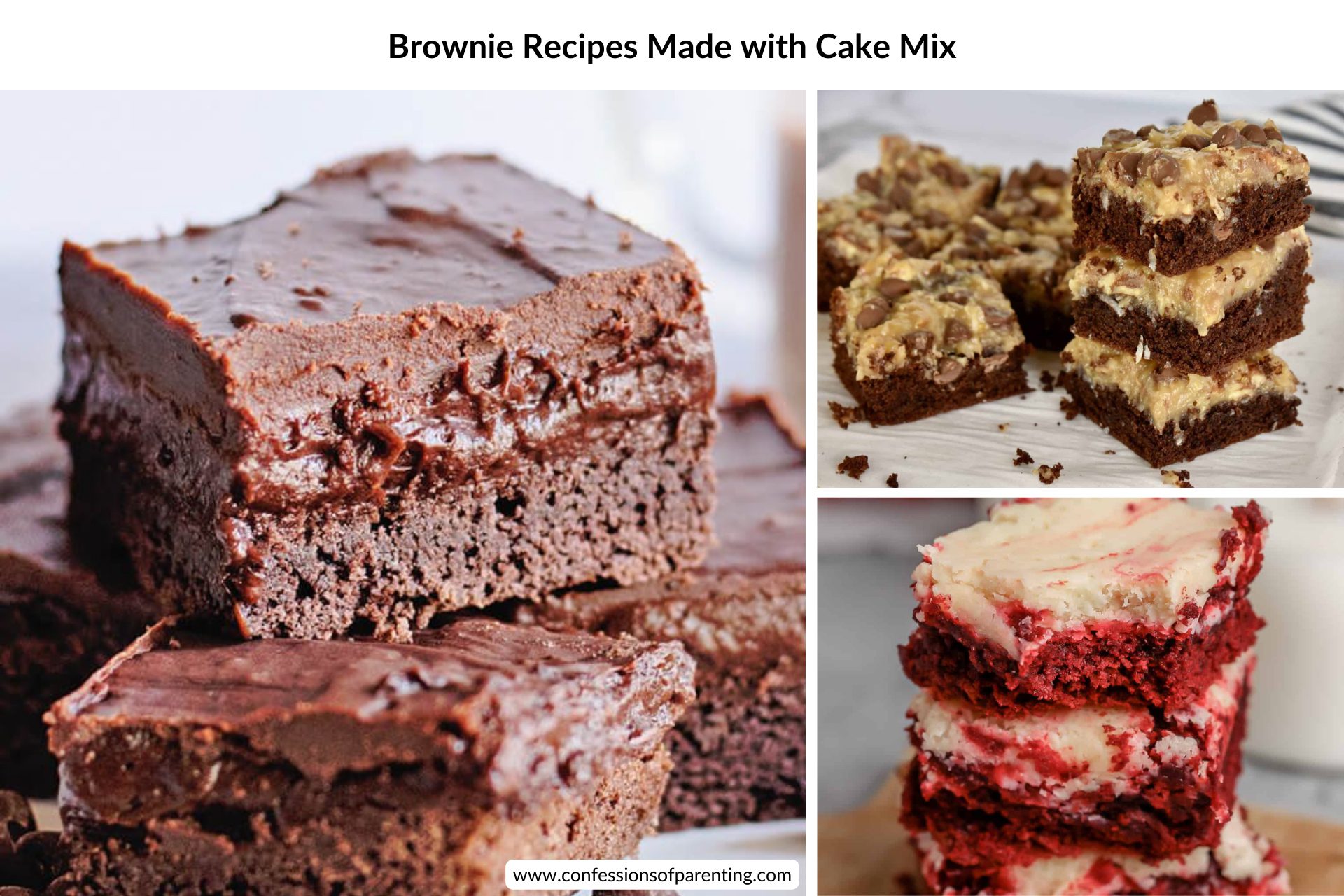 16 Incredible Brownie Recipes Made with Cake Mix