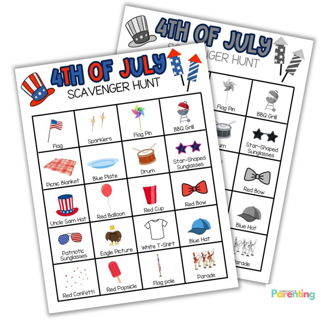 instagram square image of 4th of July game