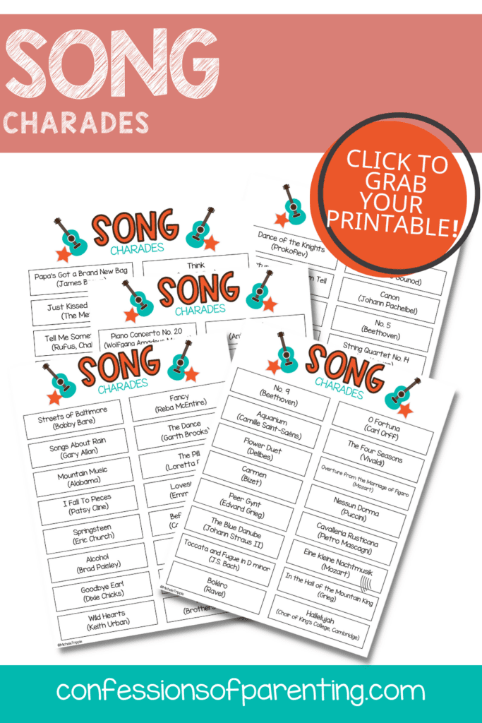 Song titles for charades 2019