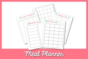 Family Meal Planner Printable And Meal Planning Guide