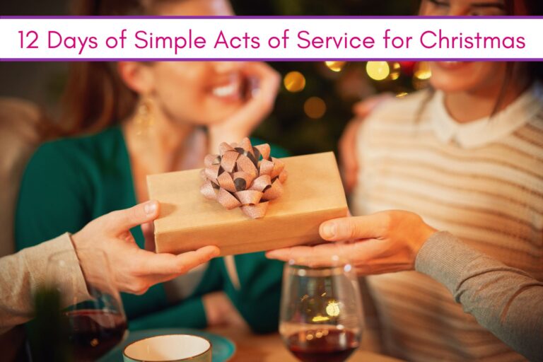 feature image: 12 Days of Simple Acts of Service for Christmas