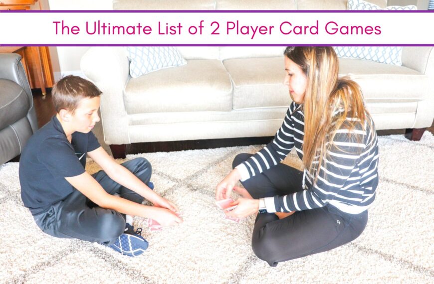 feature image: The Ultimate List of 2 Player Card Games (with a SINGLE DECK of Cards)