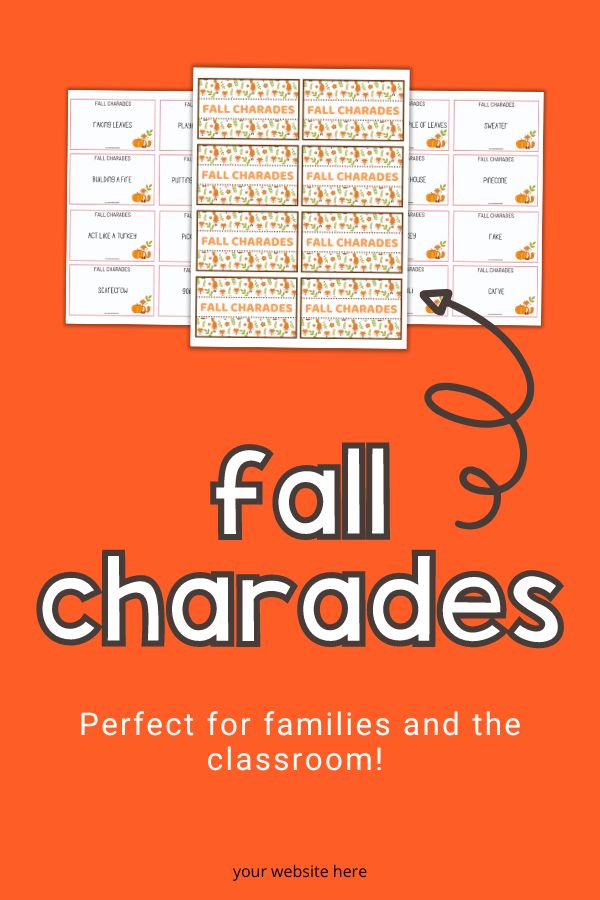 50 Fun Fall Charades Ideas For The Whole Family