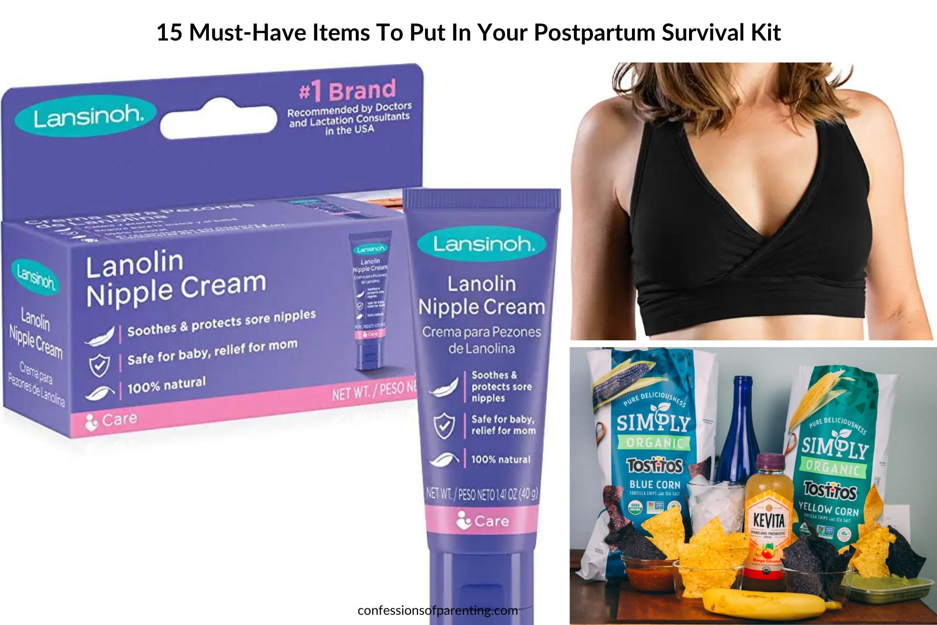 feature image: 15 Must-Have Items To Put In Your Postpartum Survival Kit