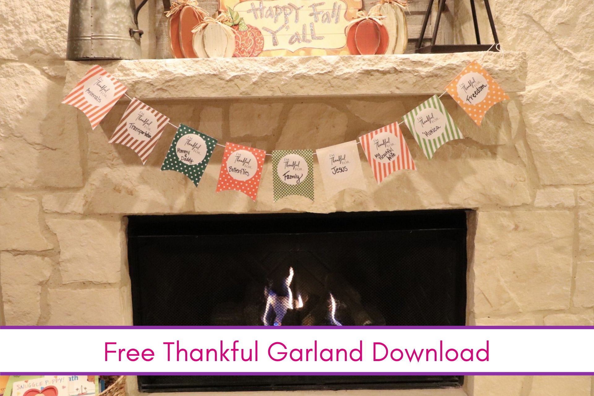 feature image: Free Thankful Garland Download