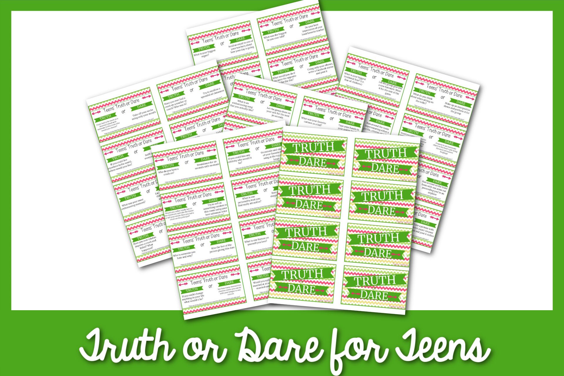 Truth or Dare for Teens - Confessions of Parenting- Fun Games, Jokes, and  More