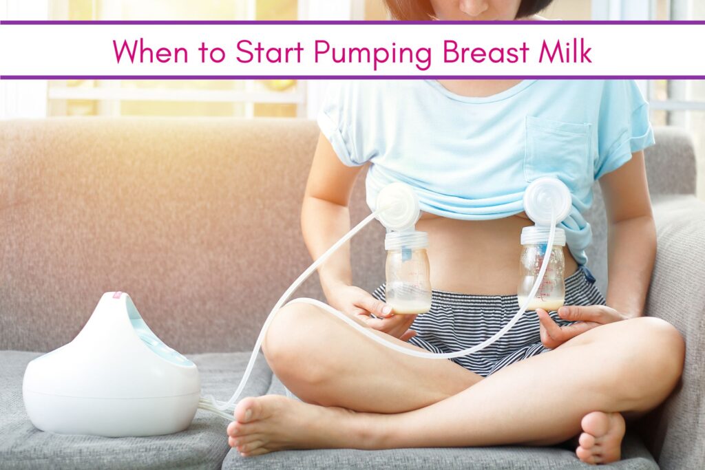 feature image: Advice for Nursing Moms on When to Start Pumping Breast Milk