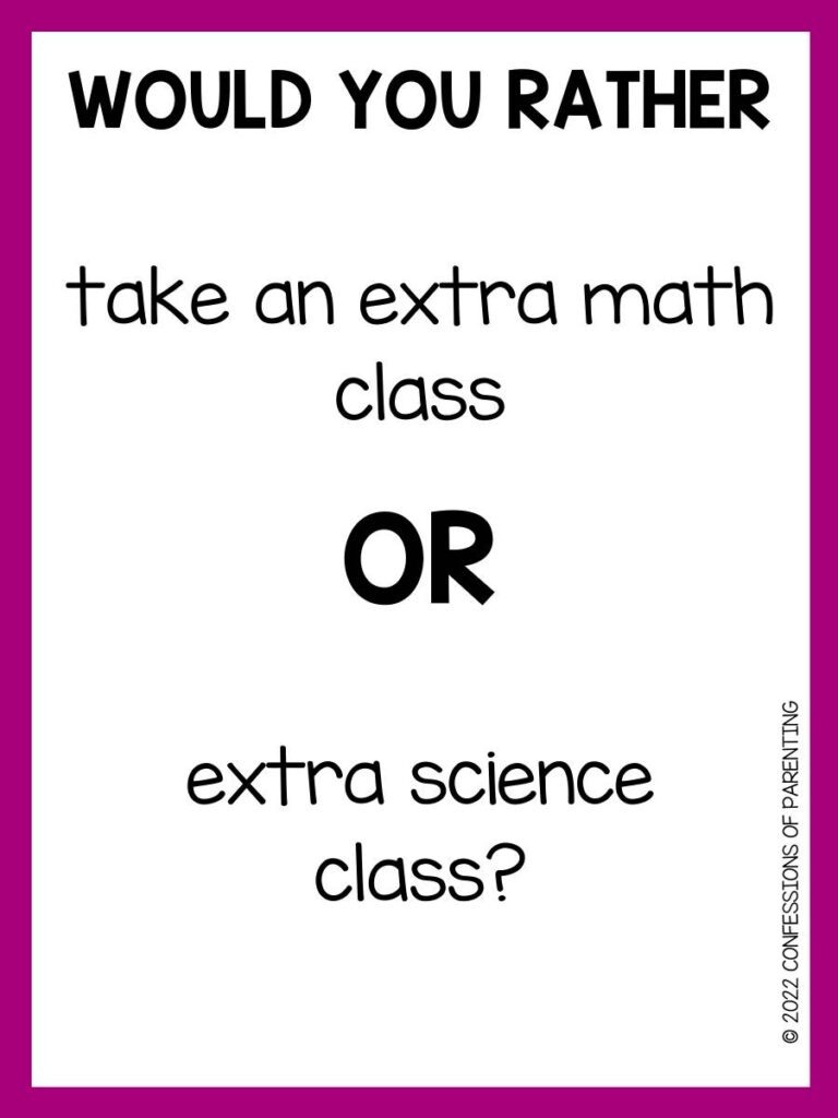 Would You Rather SCHOOL Edition HARDEST CHOICES EVER 🤯 