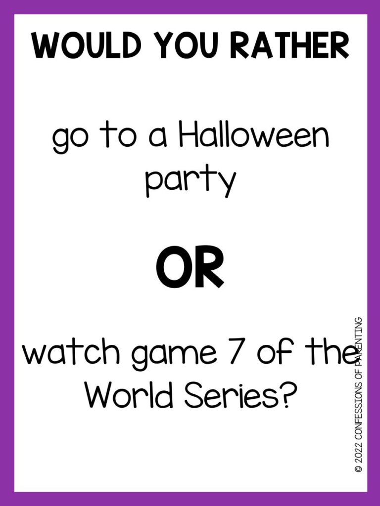 100 Halloween Would You Rather Questions (Download Now)