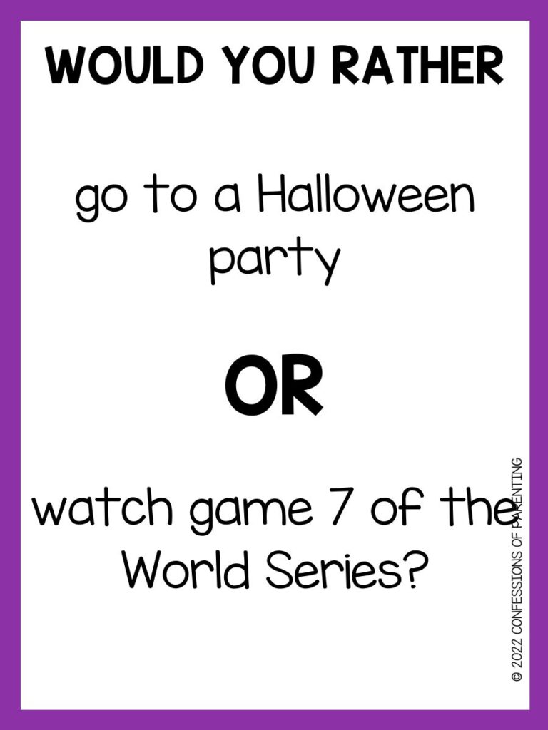 Halloween Would You Rather? - Interactive Game