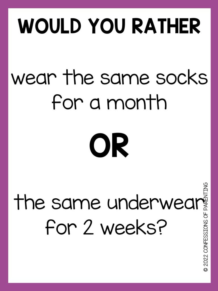 I just had to repin this! Haha!  Funny would you rather, Would you rather  questions, Would you rather