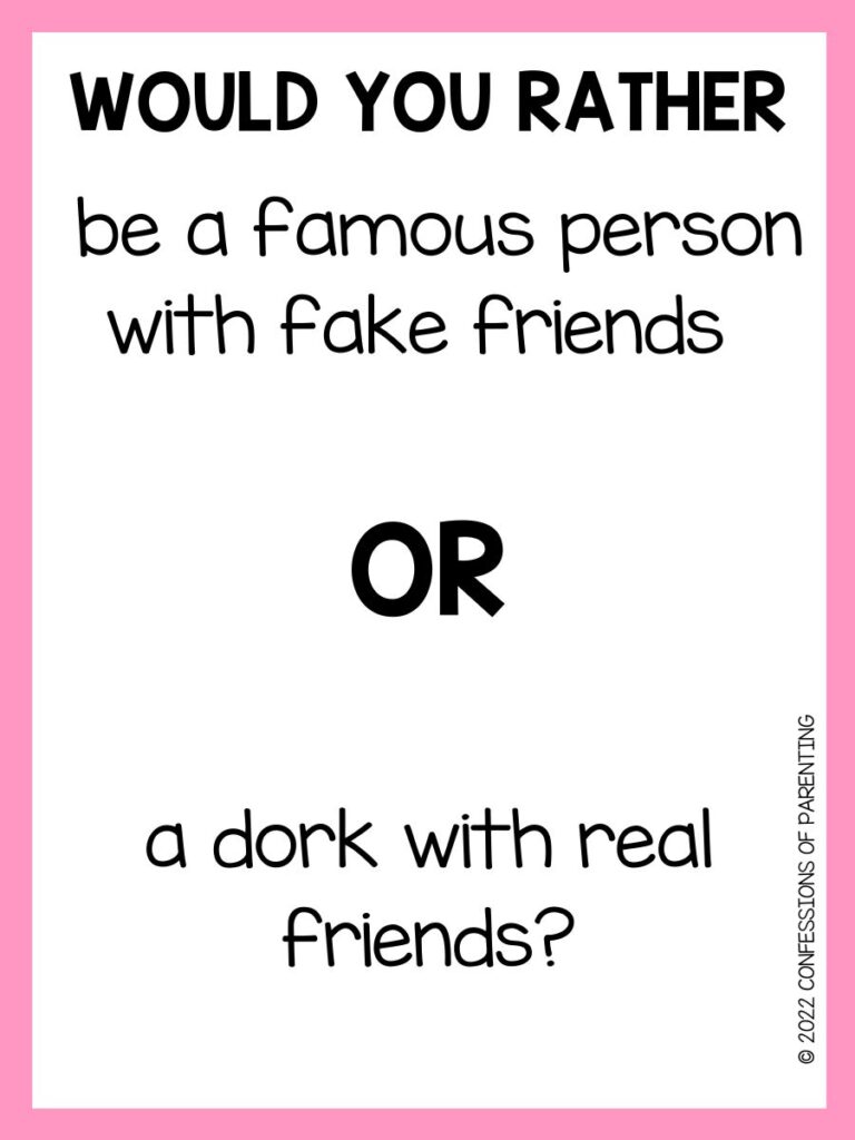 Would You Rather Questions for Friends