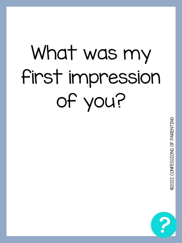 How well do you know me questions on white background with a lavender border and a teal question mark. 