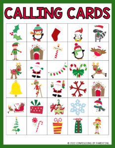 8 Fun &amp; Free Christmas Bingo Cards