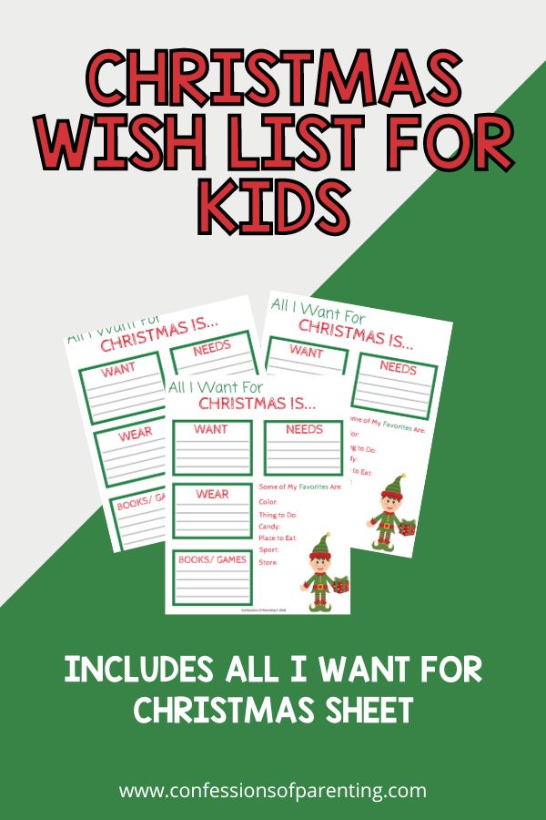 Best Christmas Wish List For Kids [Free Download]