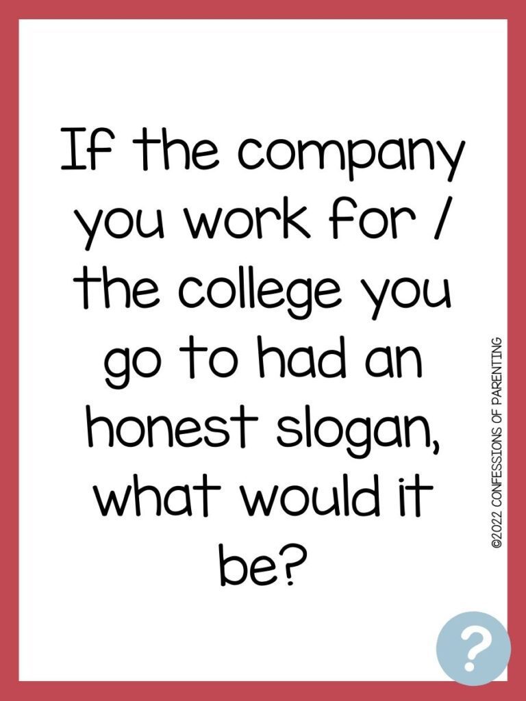 Dating question with white background and red border.