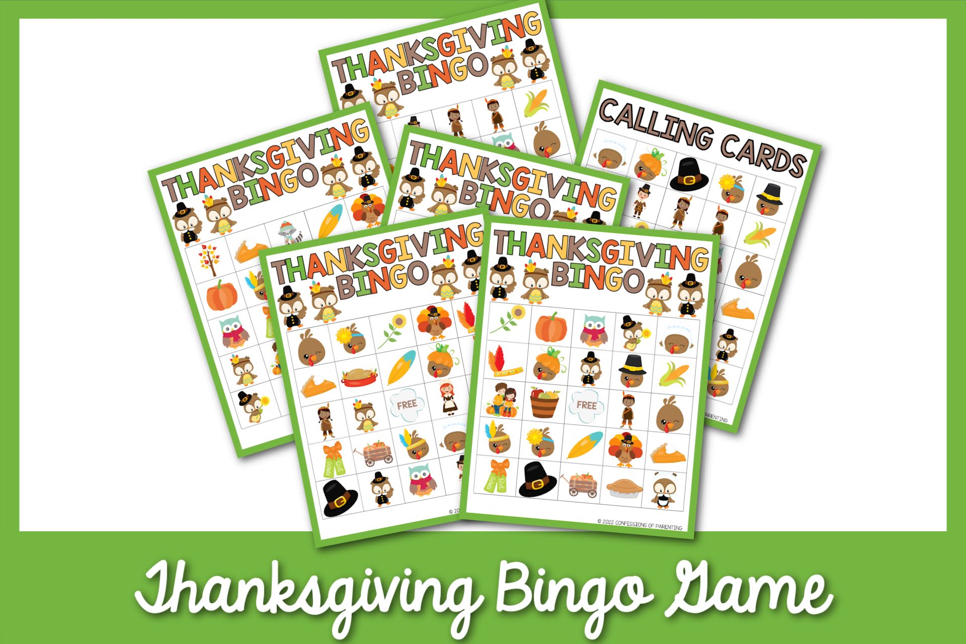 Thanksgiving Trivia Bingo Card