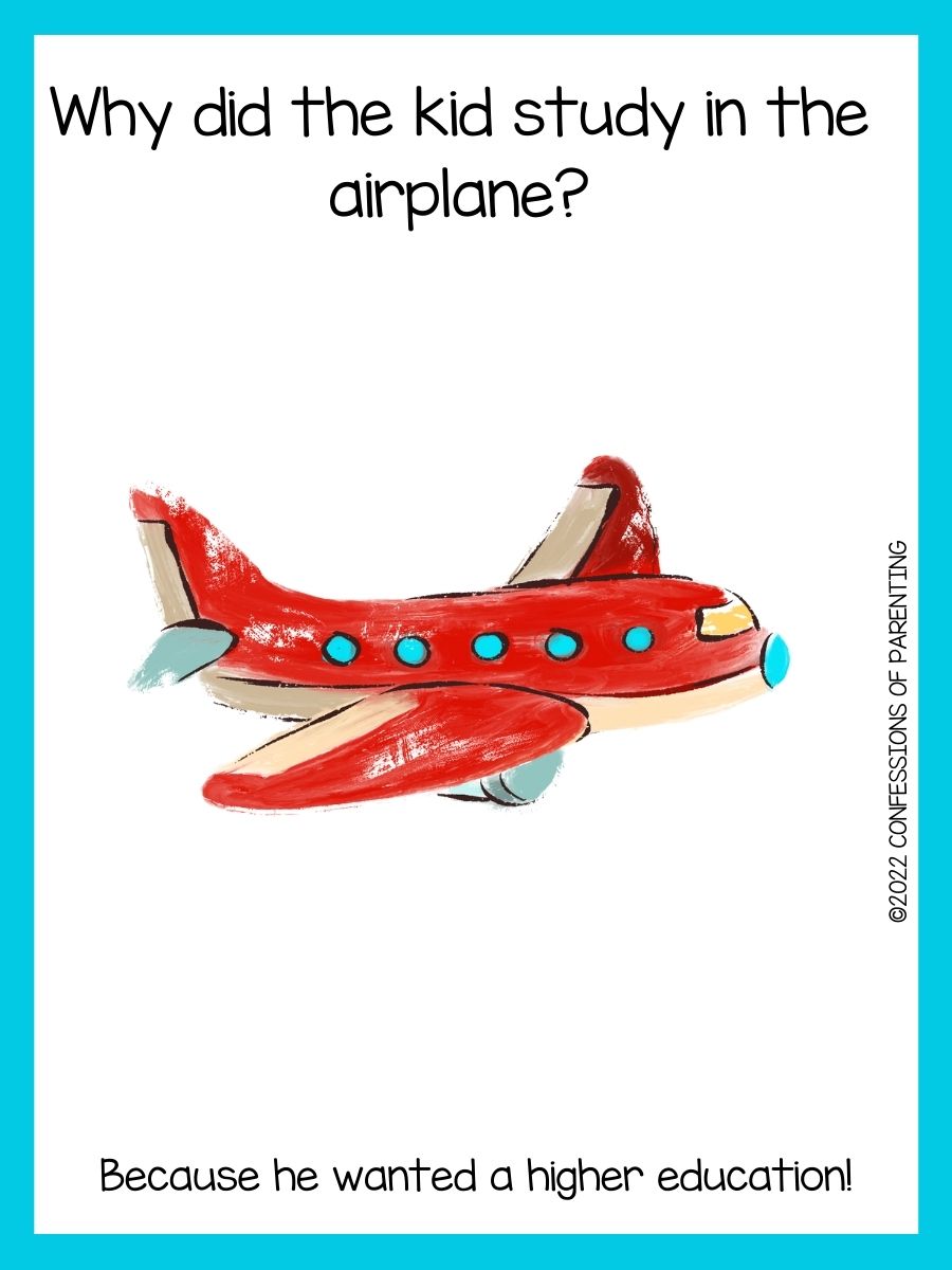 The Best Airplane Jokes For Kids that Soar