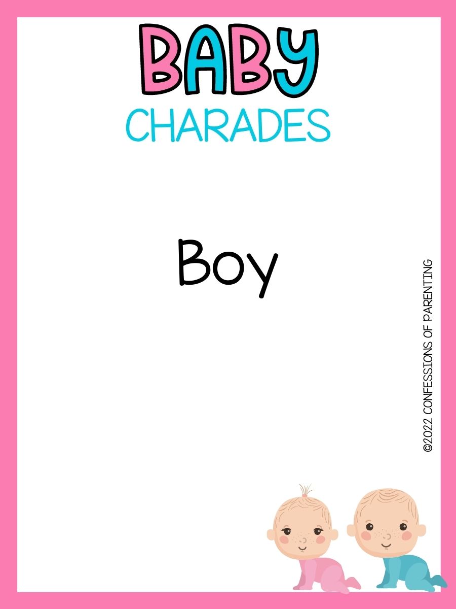 The Best Baby Charades Perfect for Baby Showers!