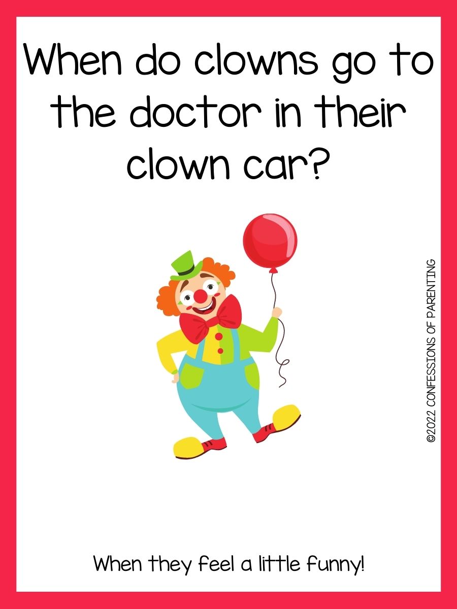 100 Hysterical Clown Jokes For Kids