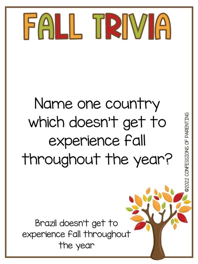 175 Best Fall Trivia Questions + Answers [for Kids & Adults]