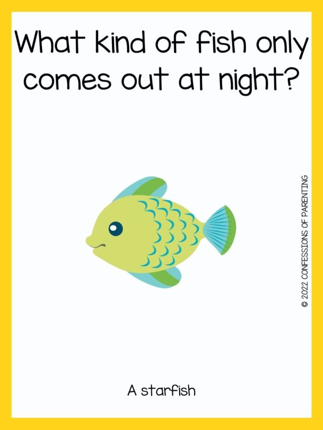 100 Funny Fish jokes for kids + Free Printable Cards