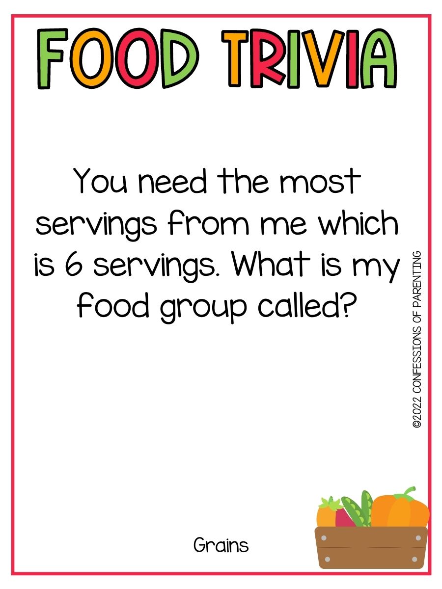 50 Best Food Trivia Questions for Kids