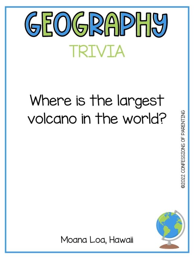 50 Geography Trivia for Kids