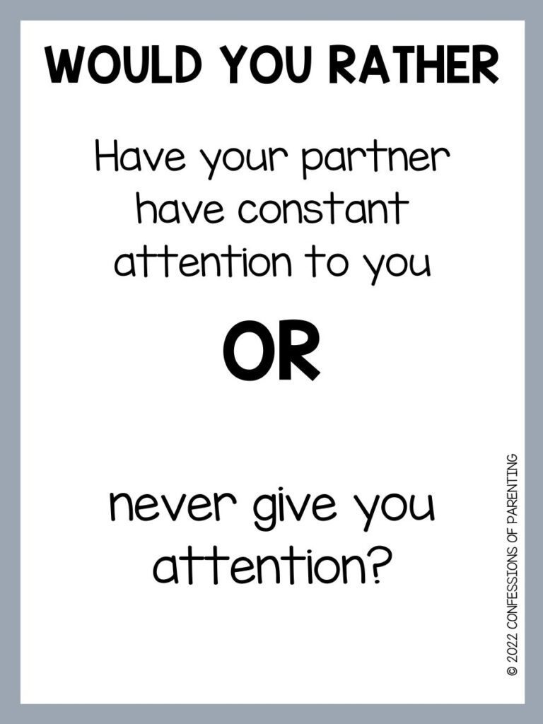 Printable Couple Would You Rather Questions – buck & co.