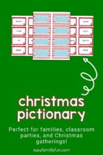 Free Christmas Pictionary Cards Printable