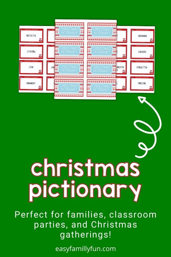 christmas pictionary cards