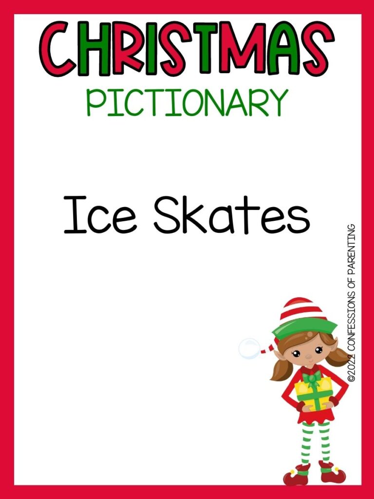 christmas pictionary cards