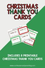 Printable Christmas Thank You Cards