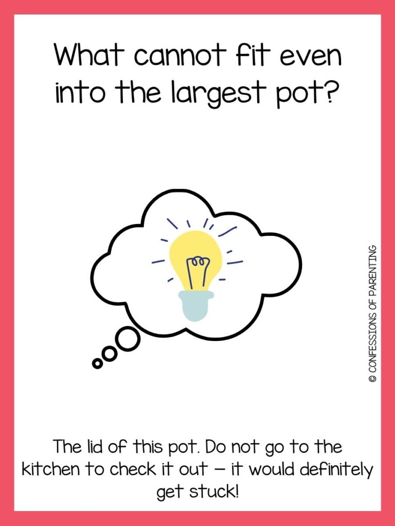 logic riddle with yellow bulb in cloud on white background with pink border