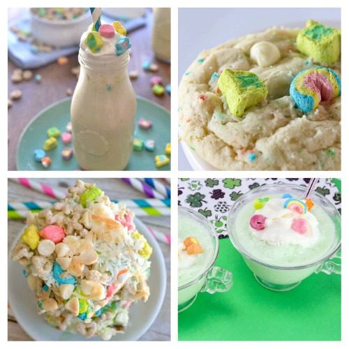 4 Lucky Charms St. Patrick's Day Treats in a square image