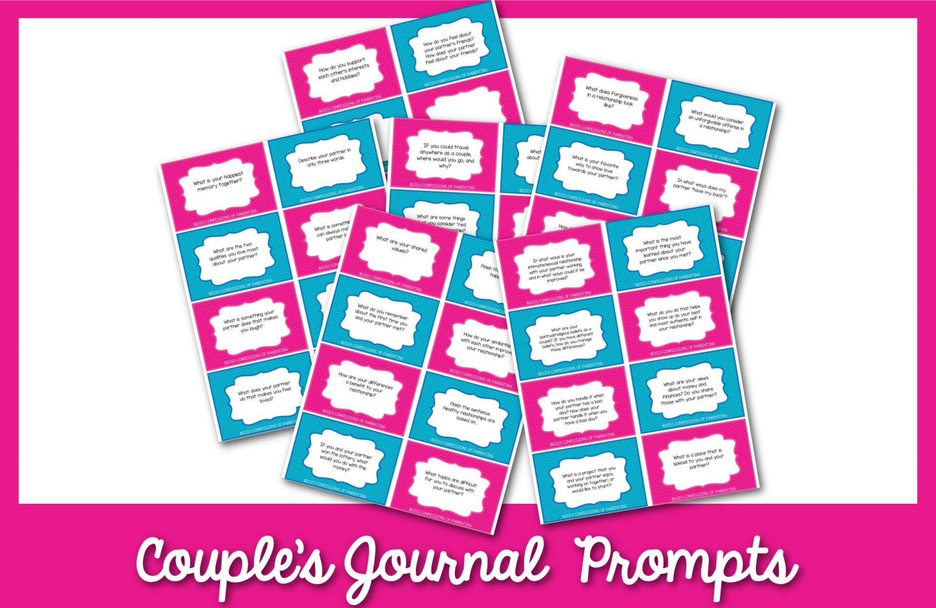 50 Perfect Couples Journal Prompts