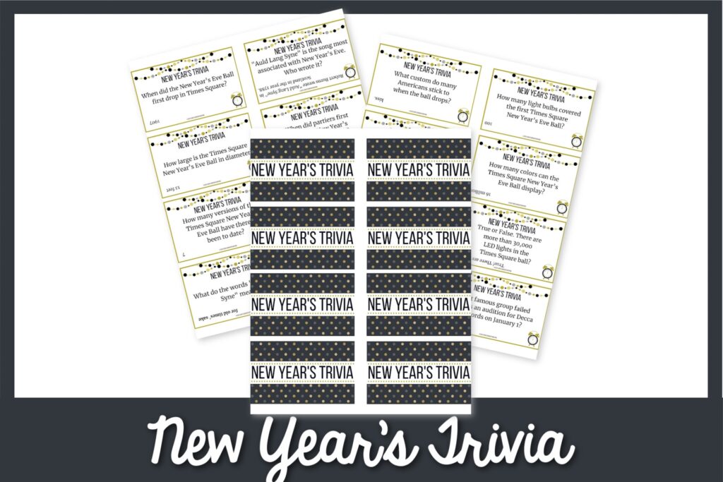 New Years Games, New Years Eve Trivia Games, 2022 Pop Culture Trivia Game,  New Years Scattegories, 2022 Pop Culture Quiz