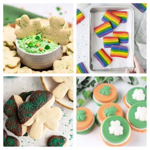 4 St. Patrick's Day cookies
