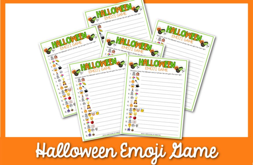 Fun Halloween Emoji Game Printable