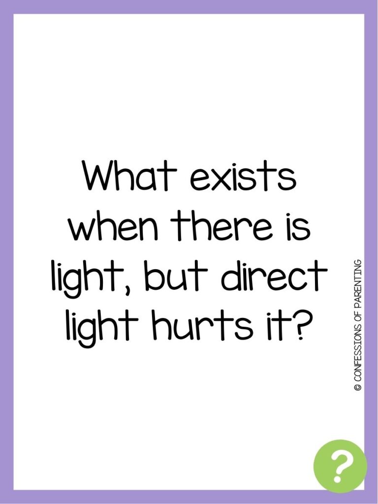 in post image with white background, purple border, text of trick question, and green question mark image