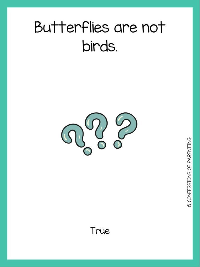 in post image with white background, teal border, text of true or false question and image of a question mark