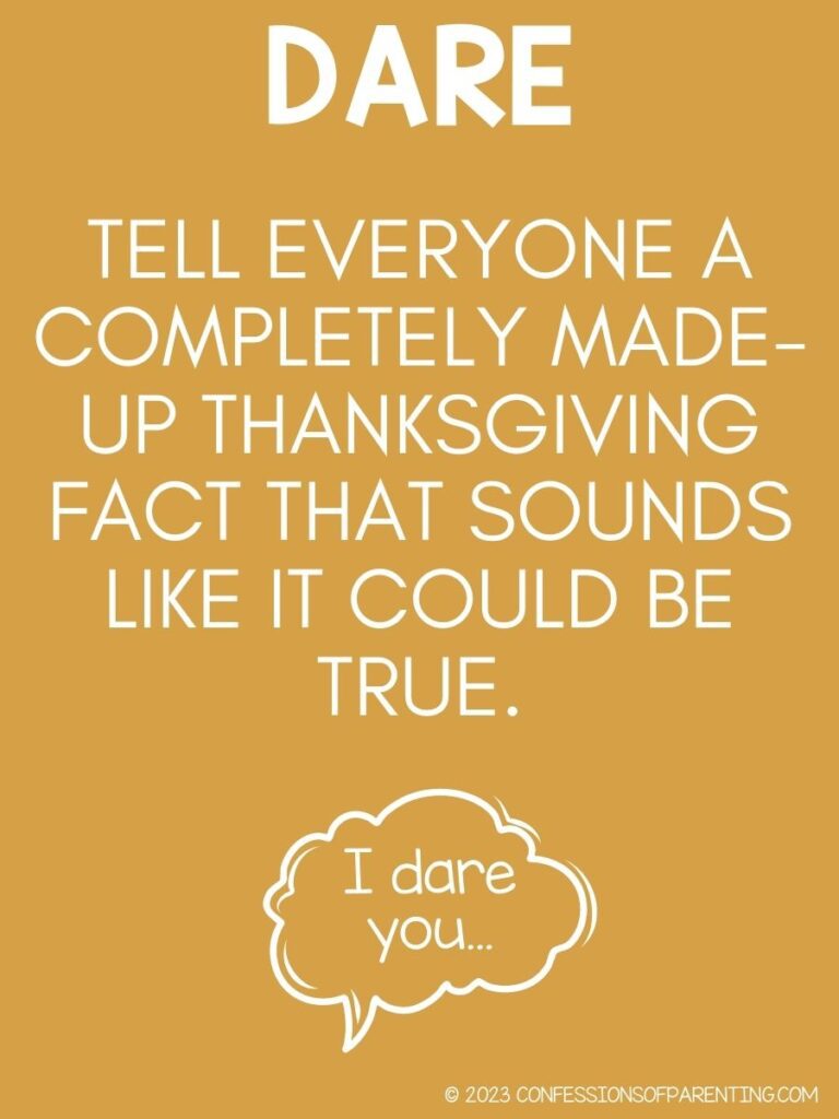 in post image with yellow background and white text of dare. 